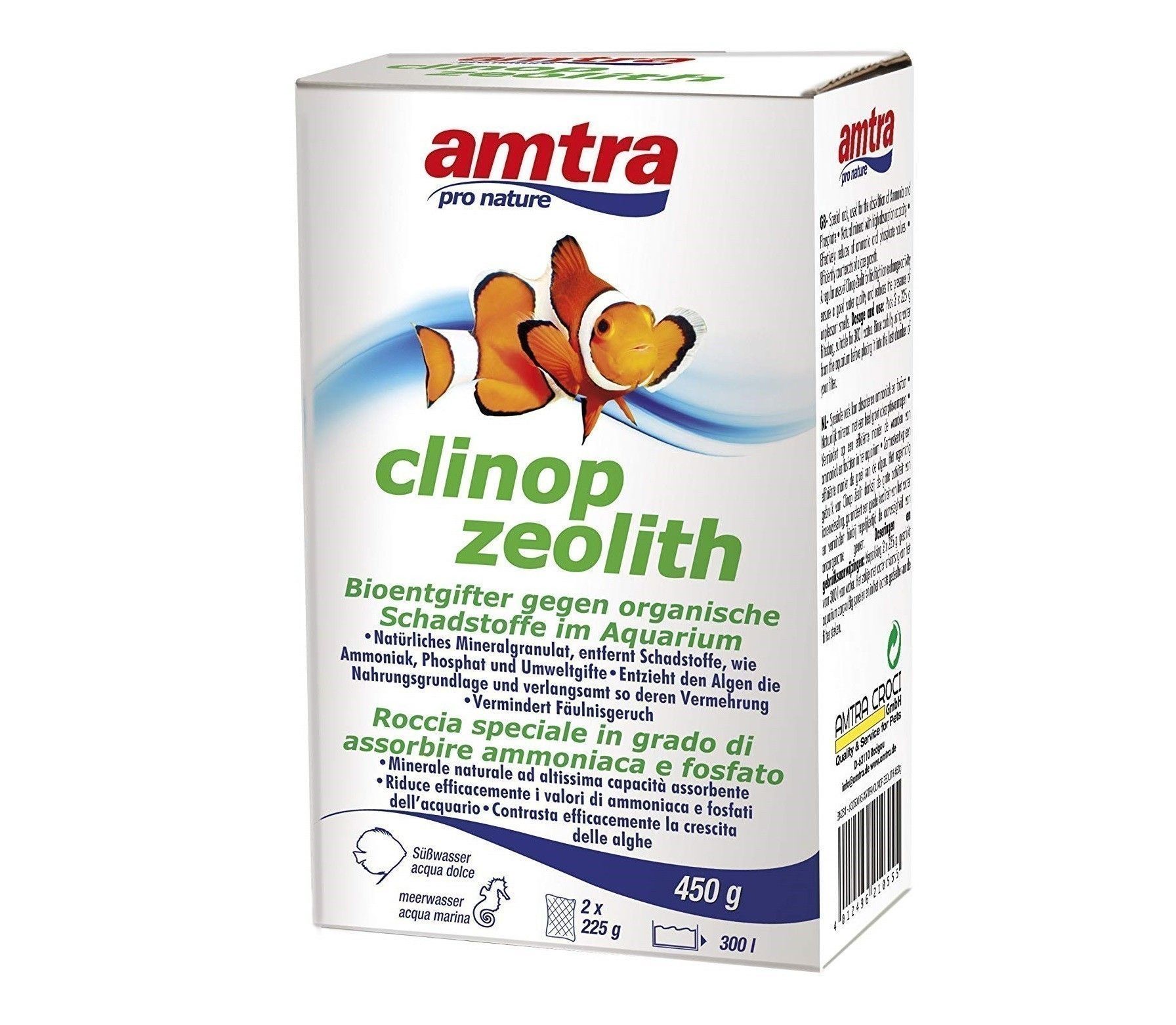 Zeolit acvariu Pro Nature Clinop Zeolith 450 gr. 1 Zeolit acvariu Pro Nature 450 gr asigura o filtrare naturala si eficienta. Zeolit de calitate superioara, ideal ca zeolit filtrare acvariu pentru apa limpede si sanatoasa. Reduce amoniacul si imbunatateste mediul acvatic in mod natural.