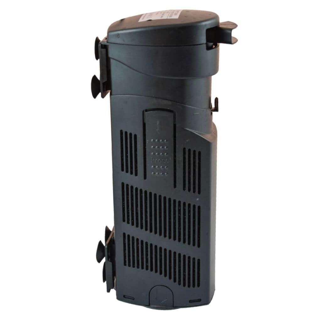 Filtru acvariu pana in 200 litri Smart 1000 lph 2 Filtru acvariu pana in 200 litri Smart 1000 lph este solutia ideala pentru pastrarea unui acvariu curat si bine intretinut, cu un echilibru ecologic optim. Avand un sistem de filtrare tripla si un design compact, acest filtru intern ofera o performanta ridicata, fiind in acelasi timp economic si silentios. Datorita filtrelor de calitate – burete, carbune activ si zeolit – acest produs se pozitioneaza printre top filtre interne acvariu la preturi accesibile, perfect pentru pasionatii de acvaristica care doresc sa mentina un mediu sanatos pentru pesti si plante.