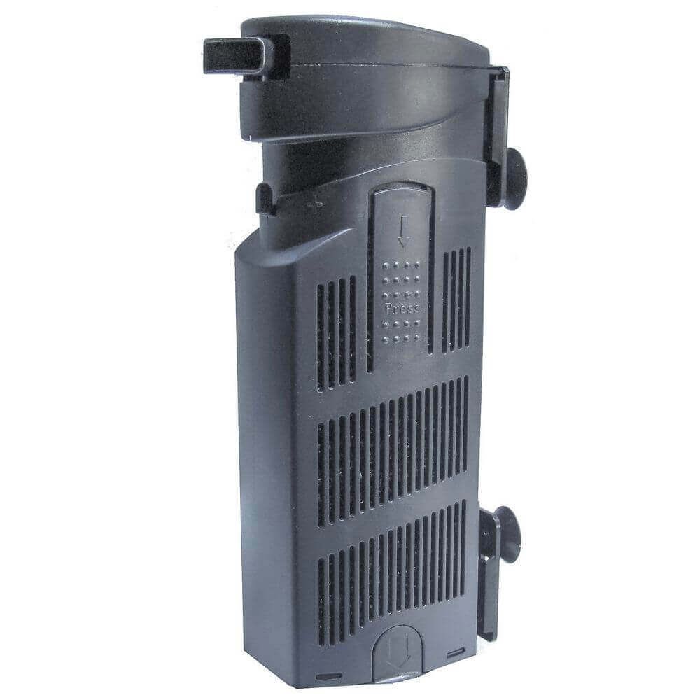 Filtru acvariu pana in 200 litri Smart 1000 lph 4 De ce sa alegi Filtru acvariu pana in 200 litri Smart 1000? Acest model este ideal pentru pasionatii de acvaristica care doresc sa investeasca intr-un filtru intern de incredere, performant si usor de folosit. Prin utilizarea unui design avansat si a unui sistem de filtrare eficient, filtrul Smart 1000 ofera o solutie completa pentru filtrarea apei din acvariu, contribuind semnificativ la sanatatea pestilor si a plantelor din acvariu. Alegand acest filtru, te asiguri ca apa din acvariul tau va ramane limpede si de calitate, oferind locuitorilor acvatici un habitat curat si sigur.