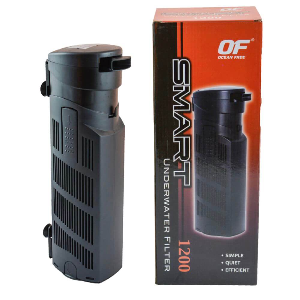 Filtru apa acvariu Smart 1200 lph pentru 150-300 litri 1 Filtru apa acvariu Smart 1200 lph, filtru acvariu cu volum de 150-300 litri, performanta excelenta si eficienta in filtrare, usor de instalat si intretinut. Acest filtru apa acvariu Smart 1200 lph reprezinta solutia ideala pentru acvarii de 150-300 litri, asigurand o filtrare profesionala si un mediu sanatos pentru pestii si plantele din acvariu. Cu o putere de filtrare de 1200 litri pe ora, acest filtru intern garanteaza o apa curata si fara impuritati. Proiectat de Ocean Free, un brand recunoscut pentru fiabilitate, filtru acvariu Smart 1200 este perfect pentru mentinerea unui habitat acvatic stabil, fie ca este vorba despre un acvariu tropical sau de apa rece.