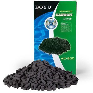 Carbune activ de acvariu 500 gr Boyu purifica eficient apa si elimina mirosurile. Carbune activ acvariu esential pentru filtrare si carbon activ de calitate superioara.