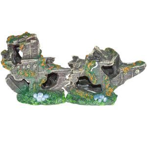 Decor acvariu epava veche, epava acvariu pentru decoratiuni acvariu pesti si ornamene acvariu