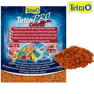 Hrana pesti exotici plic Tetra Pro Colour 12 gr – hrana pesti colorit intens, pentru o dieta echilibrata si culori vibrante ale pestilor. Hrana pesti exotici plic Tetra Pro Colour este solutia ideala pentru pasionatii de acvaristica care doresc sa asigure pestilor exotici o dieta completa, echilibrata si capabila sa accentueze culorile naturale. Acest produs premium este conceput pentru toate tipurile de pesti tropicali, oferind o nutritie excelenta si beneficii multiple pentru sanatatea si aspectul acestora.