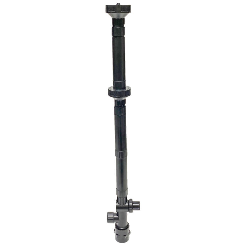 Kit fantana arteziana tasnitoare cu doua unitati de dispersie apa 3 Kit fantana arteziana tasnitoare cu doua duze de fantani arteziene din care tasneste apa intr-un mod cu totul deosebit. Kit pentru pompa fantana arteziana compatibil cu pompe ce au un debit de apa cuprins in intervalul 2000 – 15000 litri/oră. Cu cat pompa este mai puternica cu atat inaltimea jetului de apa este mai mare. Kit de dispersia apei pentru fântâni arteziene ușor de montat pe o gamă foarte variată de pompe de apă de dimensiuni diferite. Kit cu doua duze fantani arteziene din care tasneste apa intr-un mod cu totul deosebit atat din capat cat si din partea inferioara. Kit arteziana confectionat din material plastic. Ambalaj: 1 buc. / set. Chitul permite ajustarea debitului de apă având robinetul integrat în partea inferioară a acestuia. Se poate cupla la următoarele tipuri de pompe: – pompe cu ștuțul de ieșire cu filet interior diametrul 32 mm. – pompe cu ștuțul de ieșire cu filet exterior diametrul 32 mm. – pompe cu ștuțul de ieșire cu filet exterior diametrul 46 mm. – Țeavă cu diametrul interior de 41 mm. – Țeavă cu diametrul interior de 53 mm. Înălțimea totală a acestui kit arteziana de dispersie a apei este de 630 mm.
