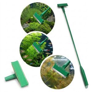Racleta scraper acvariu Boyu BK-01 cu exemple de curatare a algelor