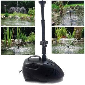Set pompa cu fantana arteziana 6000 l/h, perfect pentru fantana arteziana de curte. Creeaza ornamente de gradina spectaculoase cu efecte de apa uimitoare. Setul pompa cu fantana arteziana 6000 l pe ora transforma pur si simplu gradina intr-un spatiu spectaculos. Este perfect pentru orice fantana arteziana de curte. Cu un debit generos de 6000 litri pe ora si efecte vizuale uimitoare, acest set este unul dintre cele mai atractive ornamente de gradina disponibile pe piata. Arteziana Boyu SPA-6000B se remarca prin calitatea sa superioara si designul compact, fiind dotata cu o pompa de apa submersibila de super performanta. Este ideala pentru utilizare decorativa in iazuri, gradini cu luciu de apa si bazine ornamentale. Pachetul include trei pipe diferite pentru a crea diverse efecte de difuzie a apei, adaugand un plus de varietate si eleganta amenajarii tale de gradina. Specificatii: Complet non coroziv: Materialele durabile asigura o rezistenta indelungata la coroziune. Ax ceramic: Rezistent la uzura si inert la coroziune, asigurand o functionare fara probleme chiar si in medii sarate. Usor de curatat si intretinut: Designul compact si simplu faciliteaza intretinerea. Kit arteziana inclus: Pipe diferite pentru efecte variate de apa. Tubulatura telescopica: Ajustabila in functie de adancimea apei. Siguranta incorporata: Protejeaza pompa de supraincalzire. Izolatie perfecta: Ofera 100% siguranta in utilizare. Parametrii tehnici: Model: SPA-6000B Debit maxim: 6000 Litri / Ora H Max pompa apa: 5,2 metri Consum de energie: 105 W Voltaj: AC 230V Frecventa: 50 Hz Diametrul stutului de evacuare a apei: 1 Inch Dimensiuni: 333 X 172 X 213 mm Lungimea cablului electric: 5 metri (special fabricat pentru lucrul sub apa) Temperatura maxima de utilizare: 45 °C Acest set pompa cu fantana arteziana este solutia perfecta pentru a adauga o nota de eleganta si rafinament gradinii tale. Alege Boyu SPA-6000B pentru a transforma orice spatiu exterior intr-un loc de vis cu efecte spectaculoase de apa. Produsul se poate livra imediat din stocul nostru. O fantana arteziana de buna calitate si cu debit generos. Boyu SPA-6000B este unul din cele mai potrivite ornamente de gradina cu apa. Poate fi o veritabila fantana arteziana de curte ce se distinge prin debitul mare si inaltimea jetului de apa pana la 2 – 3 metri in sus.