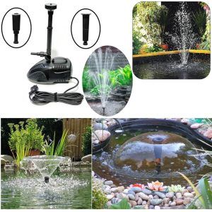Set pompa si duze fantana arteziana 2000 l/h: Ideal pentru fantani de gradina. Acest set de amenajare gradina ofera efecte spectaculoase de apa. Acest set pompa si duze fantana arteziana 2000 l/h este de cele mai multe ori solutia perfecta pentru amenajarea gradinii. Acest set este ideal pentru crearea unor fantani de gradina spectaculoase si ofera efecte uimitoare de apa, aducand un plus de eleganta si liniste in orice spatiu exterior. Arteziana SPA-2000B face parte dintr-o gama completa de fantani arteziene accesibile pentru orice buget. Setul contine o pompa pentru arteziana si un kit cu trei moduri de dispersie a apei. De asemenea are si reglaj al debitului, oferind astfel versatilitate in designul si functionalitatea fantanii arteziene. Caracteristici: Calitate superioara: Pompa de apa submersibila este dotata cu un ax ceramic rezistent la uzura si coroziune, garantand o durata de viata indelungata. Non-coroziv: Complet protejat impotriva coroziunii, setul este perfect pentru utilizare pe termen lung. Usor de intretinut: Designul compact permite o curatare si intretinere simpla, fara efort. Spectacol de apa variat: Kitul de arteziana include pipe diferite, pentru a crea efecte de apa variate si spectaculoase. Tubulatura telescopica: Permite ajustarea in functie de adancimea apei, oferind flexibilitate in montaj. Siguranta si eficienta: Fantana arteziana functioneaza la o temperaturi de cel mult de 45 °C. Specificatii tehnice: Lungimea cablului electric: 5 metri, cablu cauciucat special pentru lucrul sub apa. Model: SPA-2000B Voltaj: AC230V Frecventa: 50 Hz Consum de energie electrica: 35 W Debit maxim: 2000 litri / ora Inaltimea de ridicare a apei de catre pompa pe o coloana verticala: 2,5 metri Diametrul stutului de evacuare a apei: ½ inch Dimensiuni: 228 x 118 x 143 mm Cu acest set complet de pompa si duze fantana arteziana 2000 l/h vei putea transforma gradina ta intr-un spatiu de relaxare si frumusete. Sunetul linistitor al apei si efectele vizuale spectaculoase oferite de fantana arteziana sunt garantate. Este alegerea perfecta pentru orice proiect de amenajare gradina, oferind calitate, durabilitate si performanta.