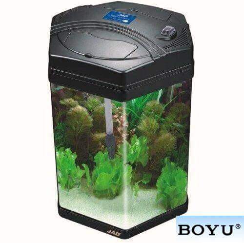 Boyu acvariu cu capac hexagonal 22 litri LJ-300 negru