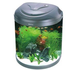 Boyu acvariu cu capac semicilindric 26 litri byg-26 negru