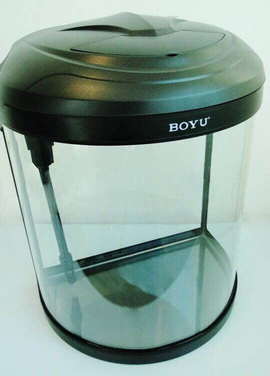 Boyu acvariu cu capac semicilindric 26 litri byg-26 negru