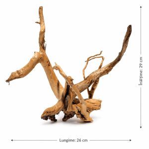 Radacini pentru acvariu lemn natural acvariu HW04 cu forma noduroasa, potrivite pentru decor unic si refugiu pentru pesti.