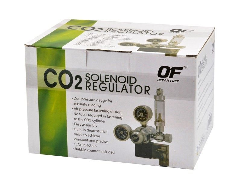 Reductor CO2 cu electrovalva si numarator de bule Ocean Free