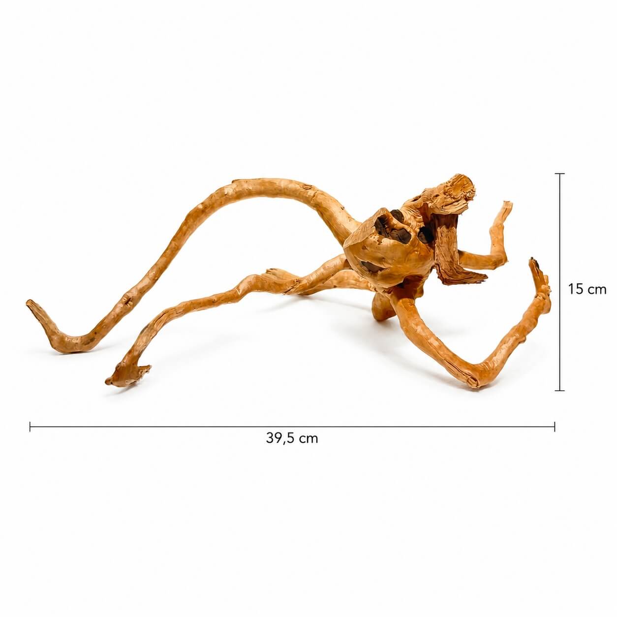 Lemn decor natural acvariu HW11 5 Radacina naturala pentru acvariu HW11, vedere laterala, lungime 39,5 cm