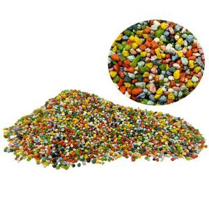 Pietris mix color 1 kg, pietris acvariu decorativ, ideal pentru un aspect vibrant. Pietris colorat de calitate, potrivit pentru orice acvariu, casa sau gradina. Adauga un plus de culoare si originalitate acvariului tau cu pietris mix color 1 kg, un substrat decorativ ce transforma mediul acvatic intr-un spectacol vizual. Perfect pentru orice tip de acvariu, acest pietris acvariu este potrivit atat pentru peisaje acvatice naturale, cat si pentru decoruri personalizate. Fabricat printr-un proces de ceramizare avansat, pietrisul colorat isi pastreaza intensitatea culorilor timp indelungat, fiind rezistent la decolorare.