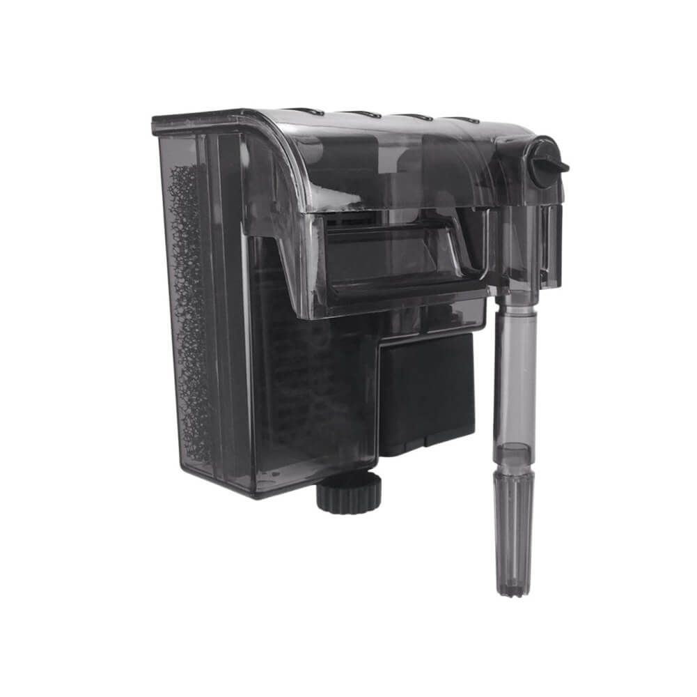 Filtru cascada acvariu Boyu, max 80L, 300L/h 4 Filtru Hang On acvariu Boyu, simplu de atasat pe marginea bazinului. Elibereaza spatiul interior, pastreaza apa curata si oxigenata.