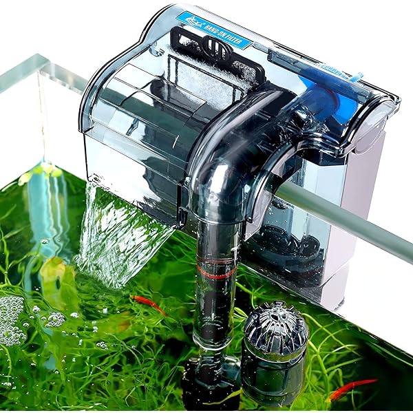 Filtru cascada acvariu Boyu, max 80L, 300L/h 9 Detaliu al designului Hang On al filtrului Boyu. Alege un filtru cascada acvariu cu sistem multistrat pentru apa limpede si sanatoasa.