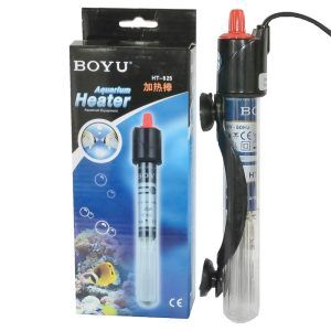 Incalzitor acvariu bol 25W si incalzitor acvariu mic, cu termostat Boyu. Mini incalzitor acvariu perfect pentru mentinerea temperaturii ideale. Incalzitor acvariu bol 25W si pentru acvariu mic Incalzitorul acvariu 25W cu termostat Boyu este solutia ideala pentru acvariile de dimensiuni mici si boluri, avand un volum cuprins intre 4 si 40 de litri. Acest mini incalzitor acvariu este conceput pentru a asigura o temperatura constanta si optima, fiind esential pentru sanatatea pestilor si plantelor acvatice. Caracteristici principale: Putere incalzire: 25W, perfect pentru acvarii mici si boluri Termostat incorporat: Asigura o temperatura constanta, usor de reglat Total submersibil: Poate fi complet scufundat in apa, garantand eficienta maxima Indicator LED de functionare: Vizibil, pentru a monitoriza usor starea incalzitorului Dimensiuni compacte: Inaltime de 18,5 cm si diametru de 2 cm, se potriveste usor in orice acvariu mic Montare simpla: Prindere sigura pe peretele acvariului cu ajutorul ventuzelor incluse Beneficii: Temperatura optima: Menține un mediu acvatic sanatos pentru pestii si plantele din acvariu Usor de utilizat: Reglarea temperaturii se face rapid si fara efort Fiabilitate: Design robust si durabil, pentru utilizare pe termen lung Incalzitorul acvariu bol 25W Boyu este alegerea perfecta pentru pasionatii de acvaristica care doresc sa asigure conditii ideale in acvariile lor mici sau boluri. Ofera o performanta excelenta si este usor de instalat si utilizat.