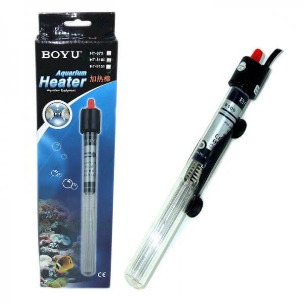 Incalzitor pentru acvariu cu termostat Boyu 100 W 9 Incalzitor pentru acvariu cu termostat Boyu 100W, ideal ca incalzitor acvariu 90l, maxim 130l. Ofera incalzire optima si control precis al temperaturii. Incalzitorul pentru acvariu cu termostat Boyu 100W este solutia ideala pentru mentinerea unei temperaturi constante in acvariile cu volume intre 90 si 130 litri. Acest incalzitor ofera o incalzire optima si un control precis al temperaturii, asigurand un mediu sanatos pentru pestii tai chiar si intr-un volum generos de apa utilizat ca incalzitor acvariu 130l. Cu o putere de 100W, incalzitorul Boyu este proiectat pentru a mentine temperatura ideala in acvariu, indiferent de fluctuatiile de temperatura din exterior. Este usor de reglat datorita termostatului incorporat, permitandu-ti sa setezi temperatura dorita cu usurinta. Acest incalzitor pentru acvariu cu termostat este complet submersibil, ceea ce inseamna ca poate fi montat in totalitate in apa, asigurand o distribuire uniforma a caldurii. In plus, indicatorul LED de functionare/oprire (on/off) iti permite sa vezi rapid daca incalzitorul este in functiune. Incalzitorul Boyu vine echipat cu ventuze pentru o fixare sigura si stabila pe peretele acvariului. Cu o inaltime de 29 cm si un diametru de 2 cm, acest incalzitor 100W se potriveste perfect in acvariile de dimensiuni medii. Caracteristici: Putere: 100W Volum acvariu: Ideal pentru acvarii de 90-130 litri Termostat: Da, usor de reglat Submersibil: Complet submersibil Indicator LED: Vizibilitate usoara a starii de functionare Fixare: Ventuze incluse pentru o instalare sigura Dimensiuni: 29 cm inaltime, 2 cm diametru Acest incalzitor pentru acvariu cu termostat Boyu 100W asigura o incalzire eficienta si constanta, fiind alegerea perfecta pentru pasionatii de acvaristica ce doresc sa ofere pestilor un mediu optim si stabil.