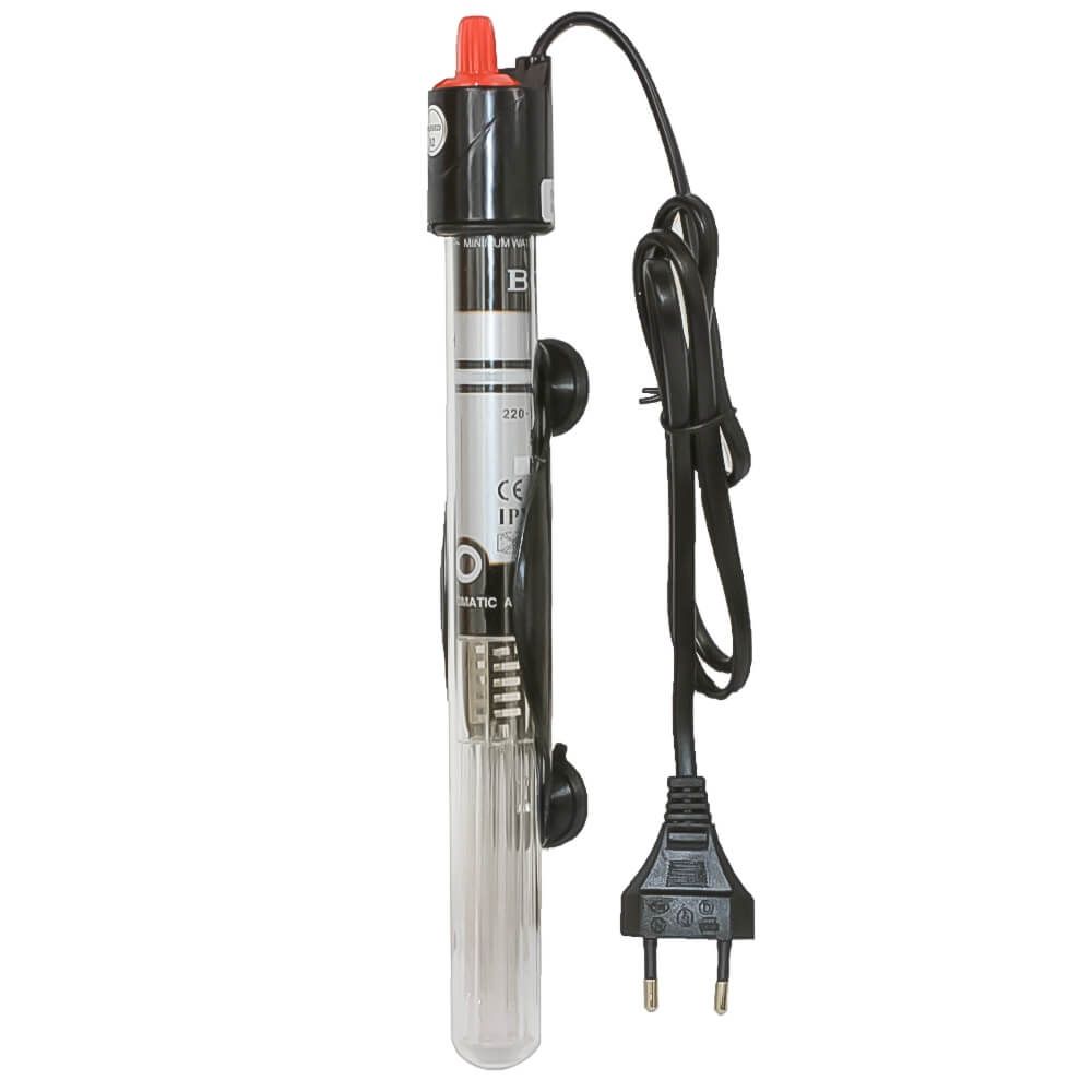 Incalzitor pentru acvariu cu termostat Boyu 100 W 4 Incalzitor pentru acvariu cu termostat Boyu 100W, ideal ca incalzitor acvariu 90l, maxim 130l. Ofera incalzire optima si control precis al temperaturii. Incalzitorul pentru acvariu cu termostat Boyu 100W este solutia ideala pentru mentinerea unei temperaturi constante in acvariile cu volume intre 90 si 130 litri. Acest incalzitor ofera o incalzire optima si un control precis al temperaturii, asigurand un mediu sanatos pentru pestii tai chiar si intr-un volum generos de apa utilizat ca incalzitor acvariu 130l. Cu o putere de 100W, incalzitorul Boyu este proiectat pentru a mentine temperatura ideala in acvariu, indiferent de fluctuatiile de temperatura din exterior. Este usor de reglat datorita termostatului incorporat, permitandu-ti sa setezi temperatura dorita cu usurinta. Acest incalzitor pentru acvariu cu termostat este complet submersibil, ceea ce inseamna ca poate fi montat in totalitate in apa, asigurand o distribuire uniforma a caldurii. In plus, indicatorul LED de functionare/oprire (on/off) iti permite sa vezi rapid daca incalzitorul este in functiune. Incalzitorul Boyu vine echipat cu ventuze pentru o fixare sigura si stabila pe peretele acvariului. Cu o inaltime de 29 cm si un diametru de 2 cm, acest incalzitor 100W se potriveste perfect in acvariile de dimensiuni medii. Caracteristici: Putere: 100W Volum acvariu: Ideal pentru acvarii de 90-130 litri Termostat: Da, usor de reglat Submersibil: Complet submersibil Indicator LED: Vizibilitate usoara a starii de functionare Fixare: Ventuze incluse pentru o instalare sigura Dimensiuni: 29 cm inaltime, 2 cm diametru Acest incalzitor pentru acvariu cu termostat Boyu 100W asigura o incalzire eficienta si constanta, fiind alegerea perfecta pentru pasionatii de acvaristica ce doresc sa ofere pestilor un mediu optim si stabil.