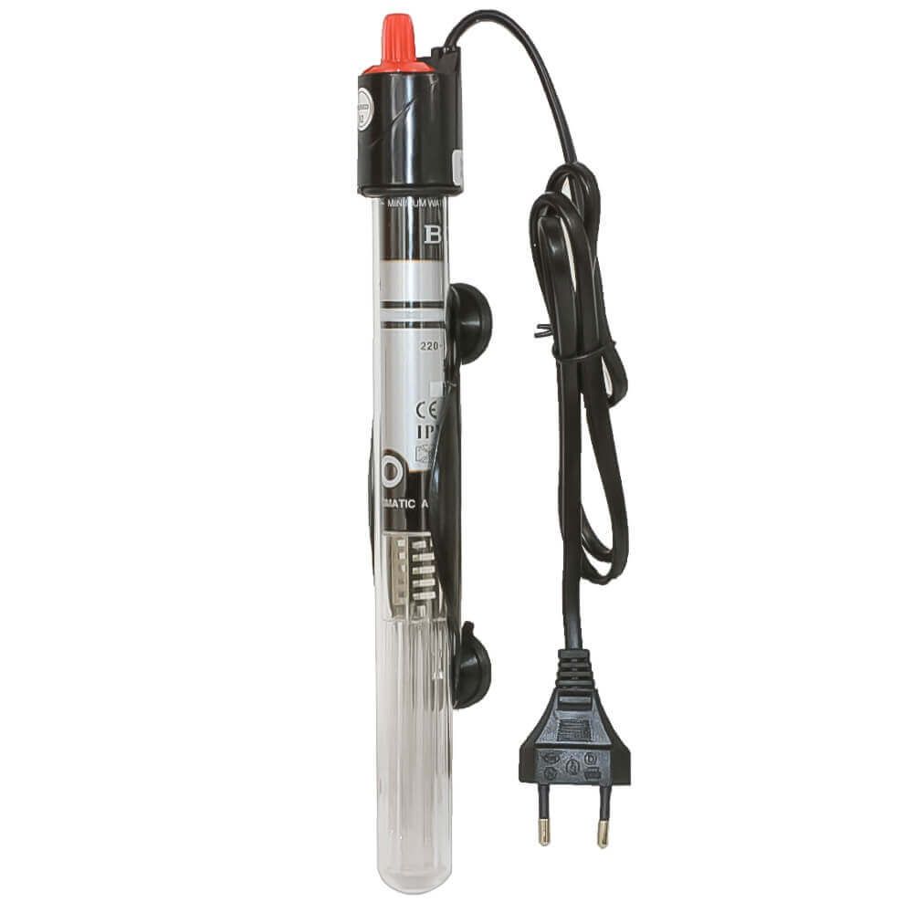 Incalzitor pentru acvariu cu termostat Boyu 150 W 2 Incalzitor pentru acvariu cu termostat Boyu 150 W, incalzitor de acvariu cu termostat, eficient. Gama de incalzitoare apa acvariu, durabile si precise. Incalzitorul pentru acvariu cu termostat Boyu 150 W este un dispozitiv esential pentru asigurarea unui mediu stabil si sanatos in acvariile tale. Acest incalzitor de acvariu cu termostat este proiectat pentru a mentine temperatura constanta, oferind astfel un habitat optim pentru pestii si plantele acvatice. Caracteristici principale: Termostat sensibil si precis: Incalzitorul Boyu 150 W este echipat cu un termostat de inalta calitate, care permite reglarea usoara si precisa a temperaturii in intervalul dorit. Acest incalzitor de acvariu cu termostat asigura o temperatura stabila in acvariul tau, prevenind fluctuatiile care ar putea afecta sanatatea vietuitoarelor acvatice. Complet submersibil: Incalzitorul Boyu 150 W este conceput pentru a fi complet submersibil, ceea ce il face sigur si eficient in utilizare. Indicatorul LED de functionare on/off iti permite sa monitorizezi cu usurinta starea dispozitivului. Ideal pentru acvarii de dimensiuni medii: Acest incalzitor este recomandat pentru acvarii cu un volum cuprins intre 130 si 190 de litri, conform specificatiilor producatorului. Este unul dintre acele incalzitoare apa acvariu care ofera un raport optim intre puterea de incalzire si consumul de energie. Usor de montat: Incalzitorul vine cu un sistem de prindere cu ventuze, facilitand fixarea acestuia pe peretii acvariului. Cu o inaltime de 29,5 cm si un diametru de 2 cm, acest dispozitiv se integreaza discret in decorul acvariului tau. Beneficii suplimentare: Incalzitorul pentru acvariu cu termostat Boyu 150 W ofera fiabilitate si durabilitate, fiind parte din gama de incalzitoare apa acvariu recunoscuta pentru performanta sa. Este usor de utilizat si de intretinut, asigurand o climatizare perfecta pentru vietuitoarele din acvariu. Alege Incalzitorul Boyu 150 W pentru a mentine o temperatura optima si constanta in acvariul tau, garantand astfel un mediu sigur si sanatos pentru pestii tai.