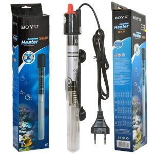 Incalzitor acvariu termostat Boyu 75W, ideal pentru acvarii de 60-90 litri. Asigura incalzire acvariu optima si stabila. Incalzitor acvariu 60 l, 90 l. Incalzitor acvariu termostat Boyu 75W este solutia ideala pentru acvariile cu volum de 60 – 90 litri, asigurand o incalzire a acvariului constanta si eficienta. Acest incalzitor acvariu 60 l si incalzitor acvariu 90 l este proiectat pentru a mentine un mediu optim pentru pestii si plantele acvariului tau. Caracteristici: Putere: 75W Dimensiuni: Inaltime 29 cm, diametru 2 cm Compatibilitate: Ideal pentru acvarii de 60 – 90 litri Submersibil: Complet submersibil pentru o incalzire uniforma Termostat reglabil: Permite setarea temperaturii dorite, mentinand-o constanta Indicator LED: Indica starea de functionare (on/off) Prindere cu ventuze: Include ventuze pentru o fixare sigura si usoara pe peretele acvariului Beneficii: Incalzire constanta: Termostatul asigura o temperatura stabila, prevenind fluctuatiile care pot afecta sanatatea pestilor Eficienta energetica: Consumul redus de energie ajuta la economisirea costurilor cu electricitatea Usor de utilizat: Reglarea temperaturii este simpla si intuitiva, facand acest incalzitor usor de folosit chiar si pentru incepatori Durabilitate: Fabricat din materiale de inalta calitate, incalzitorul Boyu 75W este proiectat pentru o utilizare indelungata ​ Aplicatii: Acest incalzitor acvariu termostat este perfect pentru diverse tipuri de acvarii, fie ele de apa dulce sau sarata. Este ideal pentru mentinerea temperaturii optime intr-un acvariu de 60 l sau 90 l, fiind potrivit atat pentru pestii tropicali cat si pentru alte specii care necesita o temperatura controlata. Concluzie: Incalzitorul acvariu termostat Boyu 75W este alegerea ideala pentru pasionatii de acvaristica care doresc sa asigure un mediu stabil si sanatos pentru vietatile acvatice. Cu functii avansate de reglare a temperaturii si o constructie robusta, acest incalzitor acvariu ofera performanta si fiabilitate pe termen lung.