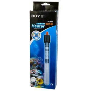 Incalzitor termostat acvariu Boyu 50W, incalzitor acvariu 40 l, incalzitor acvariu 60 l, incalzitor acvariu submersibil pentru o temperatura optima. Incalzitor termostat acvariu Boyu 50W, ideal pentru acvarii de 40 l si 60 l, ofera o temperatura optima si stabila. Acest incalzitor acvariu submersibil este esential pentru a crea un mediu sanatos pentru pestii tai. Caracteristici: Putere si eficienta: Cu o putere nominala de 50W, acest incalzitor apa acvariu este perfect pentru acvarii mici si medii, asigurand o incalzire eficienta si constanta. Complet submersibil: Fiind complet submersibil, incalzitorul poate fi montat sub nivelul apei, asigurand o distribuire uniforma a caldurii. Usor de instalat: Sistemul de prindere cu ventuze permite o instalare rapida si sigura pe geamul acvariului. Temperatura reglabila: Temperatura poate fi ajustata intre 16°C si 34°C, permitand crearea unui mediu ideal pentru diverse specii de pesti. Consum redus de energie: Randamentul maxim si consumul redus de energie fac acest incalzitor acvariu 50W o alegere economica si ecologica. Dimensiuni compacte: Cu o lungime de 25 cm si un diametru de 2 cm, acest incalzitor este usor de integrat in orice acvariu. Beneficii: Mentinerea temperaturii optime: Asigura climatizarea acvariului prin distributia eficienta a caldurii. Reglare usoara: Reglarea temperaturii se realizeaza cu usurinta in partea superioara a incalzitorului. Durata lunga de viata: Fabricat din sticla termorezistenta speciala, acest incalzitor este durabil si rezistent la socuri termice. Indicator LED de functionare: Vizibilitate usoara a starii de functionare (on/off). Utilizare recomandata: Acest incalzitor termostat acvariu de 50W este ideal pentru acvarii de 40-60 litri. Perfect pentru pasionatii de aquascaping si pentru cei care doresc sa mentina un mediu acvatic stabil si sanatos pentru pestii sau broastele testoase lor. Concluzie: Cu incalzitorul termostat Boyu 50W, te asiguri ca acvariul tau beneficiaza de cele mai bune conditii de climatizare. Este o solutie eficienta si economica pentru orice tip de acvariu, oferind performante excelente si durabilitate pe termen lung.