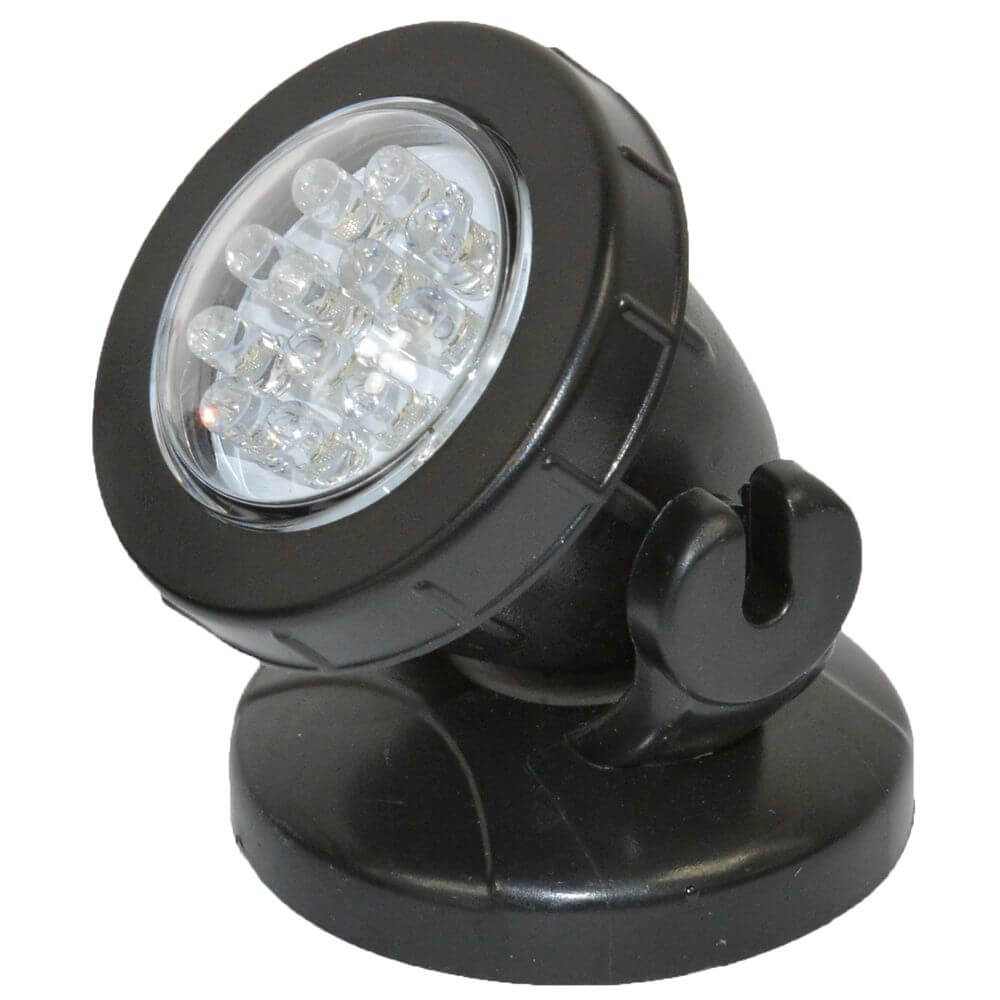 Led spot subacvatic Boyu cu senzor de lumina 3 Proiector LED submersibil Boyu negru cu suport orientabil