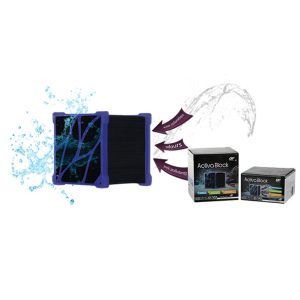 Carbune activ extra activat Activa Block 250 gr, ideal pentru filtrare carbune activ acvariu. Purifica apa eficient in orice acvariu. Carbune activ extra activat Activa Block 250 gr este solutia ideala pentru mentinerea apei curate si cristaline in acvarii. Acest produs inovator ofera o filtrare superioara, eliminand rapid poluantii toxici, mirosurile neplacute, colorantii si medicamentele ramase in urma tratamentelor aplicate in acvariu. Creat special pentru a maximiza absorbtia, Activa – Block 250 gr. reprezinta cea mai eficienta alegere pentru filtrare carbune activ acvariu. Specificatii produs Dimensiuni: 100 x 100 x 50 mm Greutate: 250 grame Capacitate de tratare: pana la 100 litri de apa Material: Carbune activ extra activat provenit din bambus si argila Durata eficienta: pana la 2 luni, in functie de incarcarea biologica a apei Utilizare: potrivit pentru apa dulce si marina ​ Avantajele produsului Putere de absorbtie exceptionala: Un cartus de 250 grame are aceeasi capacitate de absorbtie ca 10 kg de carbune activ obisnuit, fiind mult mai eficient si durabil. Design inovator Matrix: Carbunele activ extra activat este realizat intr-un design cuboidal cu peste 1400 de micro-tuneluri capilare, ce sporesc semnificativ capacitatea de filtrare. Eliminare completa a impuritatilor: Absorbtia rapida a poluantilor toxici, colorantilor din apa, mirosurilor si resturilor de medicamente garanteaza o apa limpede si sanatoasa pentru pesti. Fara praf: Spre deosebire de carbunele activ clasic, Activa Block 250 gr nu elibereaza praf negru in apa, eliminand orice potential risc de murdarire sau contaminare. Usor de folosit: Nu necesita pre-clatire, poate fi integrat rapid in orice tip de filtru sau bazin de colectare. Utilizare multipla: Ideal pentru acvarii de apa dulce, marine sau chiar pentru pastrarea alimentelor proaspete prin absorbtia gazului de etilena.