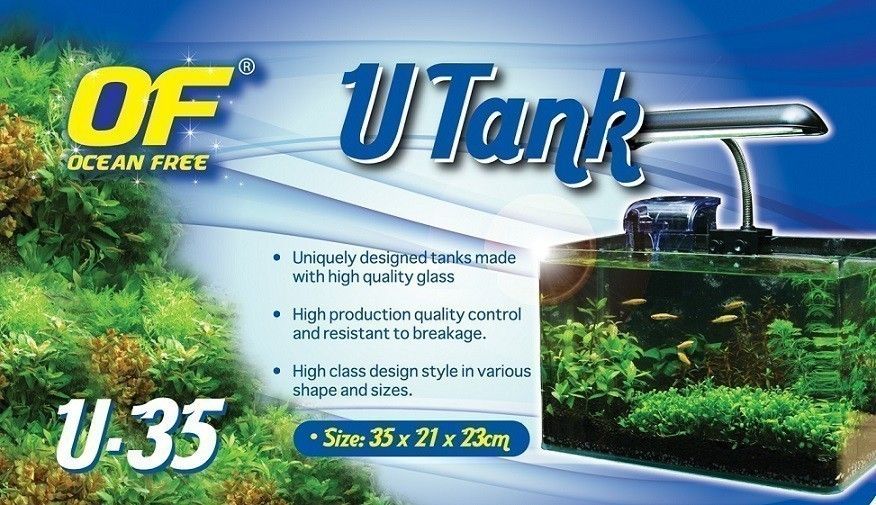 Set acvariu Ocean Free U Tank 35 (35 X 21 X 23 cm) cu sistem de filtrare si iluminare 1 Set acvariu Ocean Free U Tank 35 (35 X 21 X 23 cm) cu sistem de filtrare si iluminare