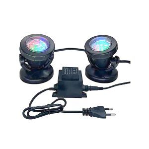 Set doua spoturi subacvatice cu LED Boyu SDL-02A: spoturi iluminat iazuri si fantani, oferind un spectacol de lumini subacvatice deosebit. Set două spoturi subacvatice cu led model Boyu SDL-02A cu formă atrăgătoare și ușor de utilizat. Setul conține două spoturi iluminat subacvatice ce au un modul de iluminare LED de înaltă eficiență. Leduri submersibile care luminează în orice tip de unghi, producând raze de diferite culori, variind culoarea. Cu dimensiuni compacte, aceste spoturi subacvatice led functionează la o tensiune joasă și voltaj redus ( 12V ). Leduri submersibile pentru un bun iluminat subacvatic. Spot luminos LED – pentru acvariu, Terariu, Pond & Garden Spoturi LED subacvatice ideale pentru utilizarea în sau în afara apei. • Fiecare spot conține 9 led-uri • Fiecare spot contine 4 led-uri verzi, 4 led-uri roșii, 4 led-uri albastre ce luminează la fel în același timp • Dimensiuni: Φ57,4 x 54 x 70,3 mm • Distanța cablurilor între spoturi este de 1,2 m • Lungimea cablului de alimentare este de 7 metri • Consum: 3 W Model: SDL-02A Tensiune: 12V Frecvență: 50 / 60 Hz Beneficii spoturi iluminat subacvatice: Consum redus de energie electrica: Spoturile subacvatice sunt echipate cu LED-uri de inalta eficienta, care consuma mult mai putina energie comparativ cu luminile traditionale, reducand astfel facturile la electricitate. Dimensiuni mici, forma atractiva: Designul compact si elegant face ca aceste spoturi sa fie potrivite pentru orice decor subacvatic sau terestru, integrandu-se armonios in orice peisaj de gradina sau iaz. LED-uri de eficienta ridicata: Spoturile sunt dotate cu LED-uri puternice si eficiente, capabile sa creeze un spectacol de lumini impresionant in apa, aducand un plus de frumusete si eleganta mediului acvatic. Functionare la voltaj redus: Cu un voltaj de operare de doar 12V, aceste spoturi sunt extrem de sigure pentru utilizare atat in apa cat si pe uscat, eliminand riscurile de electrocutare. Schimbare automata a culorii luminii: Spoturile sunt capabile sa-si schimbe automat culoarea luminii, oferind un efect vizual dinamic si variat, perfect pentru a crea o atmosfera deosebita in gradina sau iazul dumneavoastra. Usor de instalat si de folosit: Instalarea acestor spoturi este simpla si rapida, fara a necesita cunostinte tehnice avansate. Ele pot fi folosite imediat dupa instalare, oferind o iluminare eficienta si spectaculoasa. Utilizare versatila: Aceste spoturi sunt proiectate pentru a fi utilizate atat in apa cat si pe uscat, fiind ideale pentru iluminarea iazurilor, fantanilor, piscinelor, dar si a altor elemente de peisagistica din gradina. Luminozitate constanta: LED-urile din aceste spoturi lumineaza uniform si constant, asigurand o iluminare de calitate pe toata durata functionarii, fara fluctuatii de intensitate. In concluzie, spoturile subacvatice de iluminat sunt o solutie eficienta si estetica pentru orice proiect de amenajare a gradinii sau iazului, combinand consumul redus de energie cu o performanta luminoasa de exceptie.