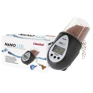 Hranitor pesti automat Classica Nano LCD, dozator hrana acvariu cu ecran LCD si moduri de hranire
