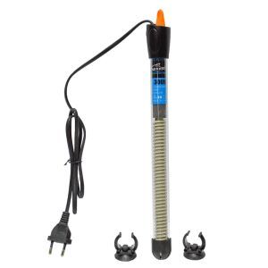Incalzitor acvariu cu termostat 300W – ideal pentru climatizare acvariu 100l – 200l. Incalzitor acvariu 300W submersibil, eficient si durabil. Incalzitorul acvariu cu termostat 300W este alegerea perfecta pentru o climatizare acvariu eficienta, asigurand temperatura optima pentru pestii si plantele acvatice. Ideal pentru acvarii cu volume intre 100 si 200 litri, acest incalzitor submersibil combina performanta ridicata cu durabilitatea, fiind usor de instalat si utilizat. Caracteristici: Incalzitor acvariu cu termostat 300W: Permite reglarea temperaturii intre 12°C si 34°C, asigurand un mediu stabil pentru locuitorii acvariului. Climatizare acvariu: Mentine constanta temperatura apei, esentiala pentru sanatatea pestilor si cresterea plantelor. Incalzitor acvariu 100l – 200l: Proiectat special pentru acvarii de aceste dimensiuni, conform recomandarilor producatorului. Incalzitor submersibil: Complet submersibil, cu un sistem de prindere cu ventuze ce asigura o fixare sigura pe geamul acvariului. Eficienta energetica: Consuma putina energie, oferind in acelasi timp un randament maxim. Dimensiuni si specificatii tehnice: Lungime totala: 32 cm Lungime pana la butonul de reglaj: 30 cm Diametru: 2,2 cm Lungimea cablului de alimentare: 90 cm Acest incalzitor acvariu cu termostat 300W reprezinta o solutie accesibila si de incredere pentru oricine doreste sa mentina un mediu acvatic sanatos si stabil. Designul sau compact si functional il face usor de integrat in orice setup de acvariu, oferind in acelasi timp o performanta de inalta calitate. Alege acest incalzitor pentru o climatizare acvariu excelenta si pentru a-ti asigura ca pestii si plantele tale primesc ingrijirea de care au nevoie.