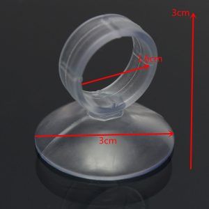 Ventuza de lipit pe geam cu orificiu sferic de 16 mm diametru