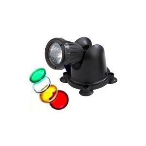 Spot lumini subacvatice pentru iazuri si gradini 50W cu 4 lentile color