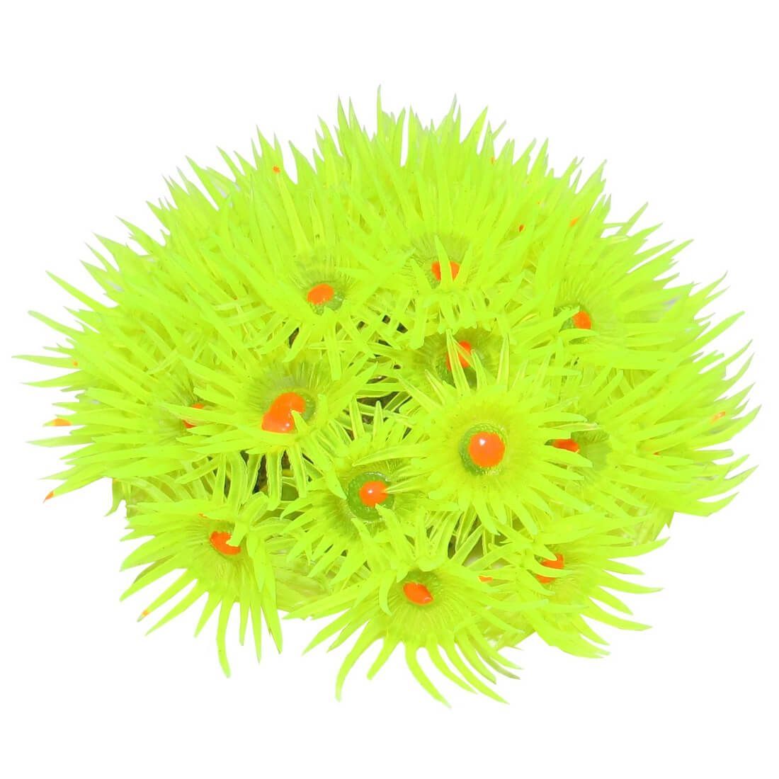Decor acvariu Sun Coral Tubastraea 1 Anemona acvariu Sun Coral Tubastraea, evidentiind un decor acvariu din material siliconic moale. Aceasta piesa de corali artificiali pentru acvariu adauga un plus de culoare, miscare si autenticitate, transformand orice mediu marin intr-un peisaj vibrant.