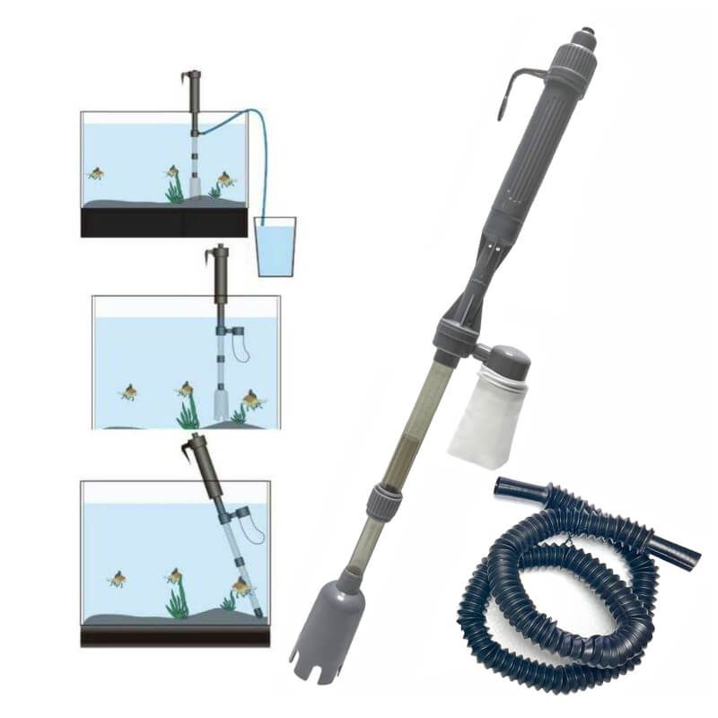 Sifonator electric acvariu pe baterii model L68 7 Sifonator electric acvariu pe baterii model L68, aspirator acvariu eficient, pompa curatare acvariu pentru intretinere usoara si rapida!