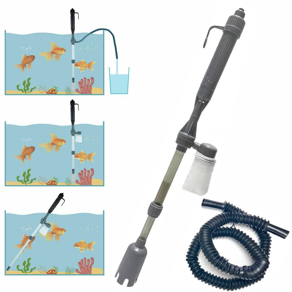 Sifonator electric acvariu pe baterii model L68 12 Sifonator electric acvariu pe baterii model L68, aspirator acvariu eficient, pompa curatare acvariu pentru intretinere usoara si rapida!