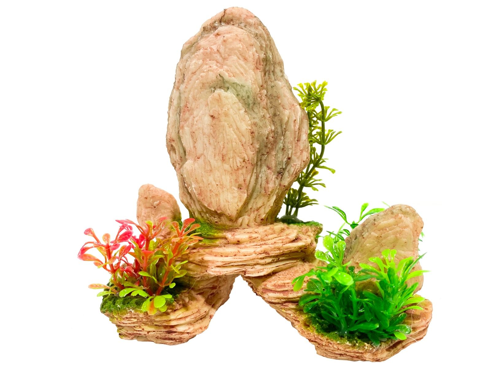 Decor acvariu stanci cu plante 4 Decor acvariu stanci cu plante
