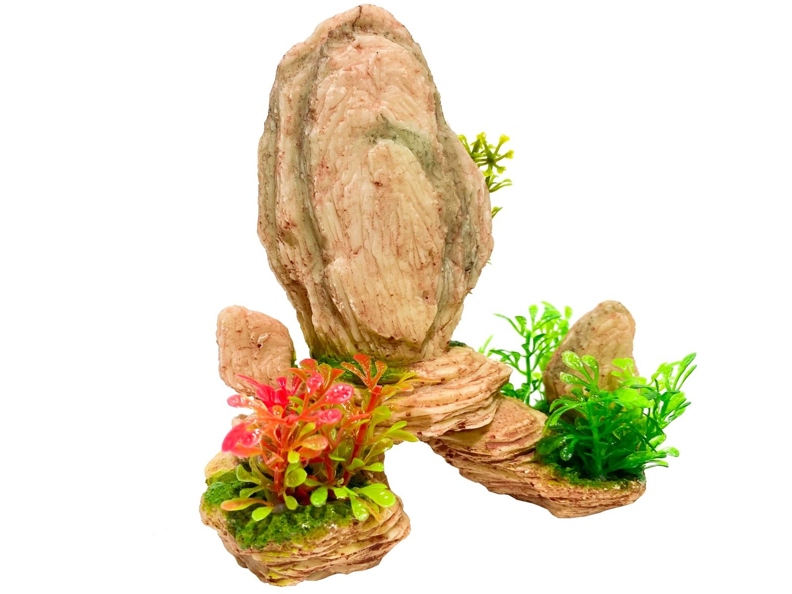 Decor acvariu stanci cu plante 3 Decor acvariu stanci cu plante