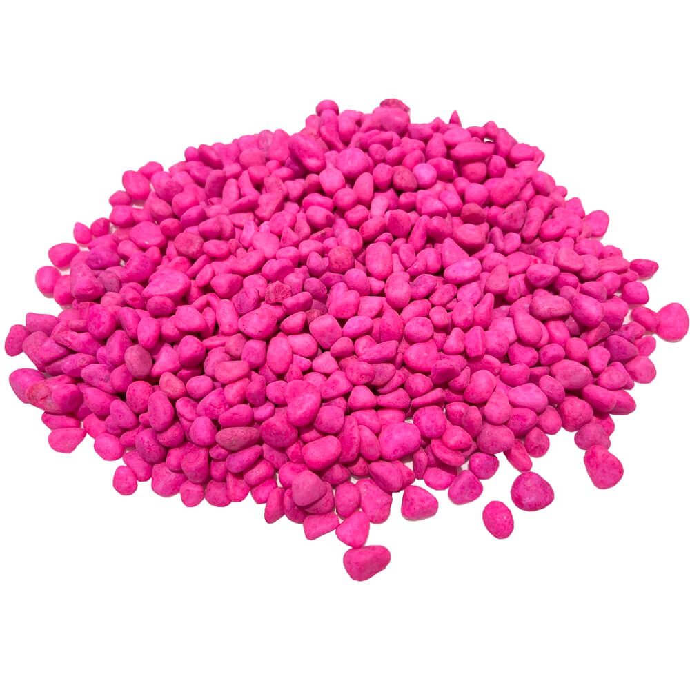 Pietris color roz pentru acvariu 1 kg. 1 Pietris color roz pentru acvariu 1 kg, pietris roz decorativ, ideal pentru un decor vibrant si atractiv. Alege pietris color roz pentru acvariu pentru a transforma orice mediu acvatic sau spatiu decorativ intr-un peisaj spectaculos. Acest pietris decorativ colorat este perfect pentru acvarii, ghivece, gradini, jardiniere sau orice aplicatii ornamentale interioare si exterioare, adaugand o nota de culoare si eleganta. Caracteristici ale produsului: Culoare vibranta: Roz intens, perfect pentru a evidentia decorul acvariului si a crea un contrast unic. Durabilitate excelenta: Nu se decoloreaza in timp, mentinand aspectul impecabil pentru o perioada lunga. Sigur pentru acvarii: Realizat din materiale non-toxice, acest pietris color roz este complet sigur pentru pesti, plante acvatice si alte vietuitoare din acvariu. Granulatie medie: 20 mm, ideala pentru a oferi stabilitate plantelor si a preveni ranirea pestilor. Versatilitate: Utilizat atat pentru decorarea acvariilor, cat si pentru proiecte DIY, decor interior si amenajari peisagistice.