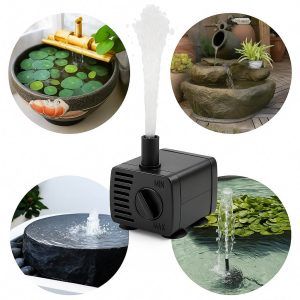 Mini pompa apa Boyu SP-500, ideala pentru mini fantani de interior. Pompa apa mini eficienta si compacta, pompa submersibila mica alimentata la mini pompa apa 220V.