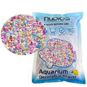 Nisip multicolor acvariu 1 kg, granulatie 1-2mm. Nisip decorativ colorat ideal ca nisip de acvariu, sau alte scopuri decorative, diferite tehnici de hobby. Descopera perfectiunea esteticii cu nisip multicolor acvariu, un produs de inalta calitate, special conceput pentru a aduce o nota de eleganta si unicitate spatiilor tale decorative. Fie ca doresti sa-l folosesti ca nisip decorativ colorat pentru proiecte creative sau ca nisip de acvariu pentru a crea un mediu prietenos si sigur pentru vietuitoarele acvatice, acest produs este alegerea ideala.