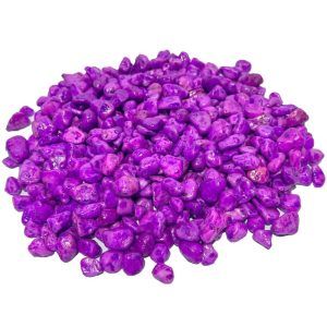 Pietris colorat acvariu mov inchis 8-16 mm, 1 kg. Pietris decorativ acvariu perfect ca pietris decorativ pentru un aspect deosebit, vibrant si elegant. ​ Acest pietris colorat acvariu mov inchis este solutia ideala pentru cei care doresc sa transforme un acvariu obisnuit intr-un spatiu spectaculos, incarcat de culoare si personalitate. Cu o granulatie medie de 8-16 mm, acest pietris decorativ acvariu combina perfect estetica si functionalitatea, fiind adaptat pentru utilizare in acvarii de toate dimensiunile si stilurile.