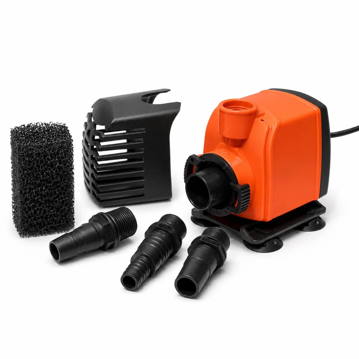 Pompa fantana arteziana sau cascada 1200 l/h 5 Pompa Aqua Zonic Sumo 1 cu accesorii, stuturi si burete de protectie