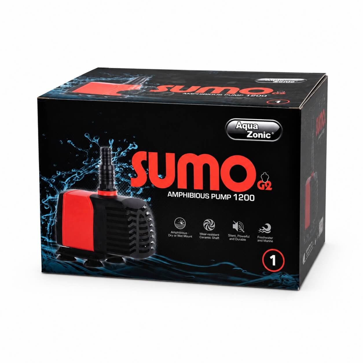 Pompa fantana arteziana sau cascada 1200 l/h 7 Ambalaj Aqua Zonic Sumo G2 Amphibious Pump 1200