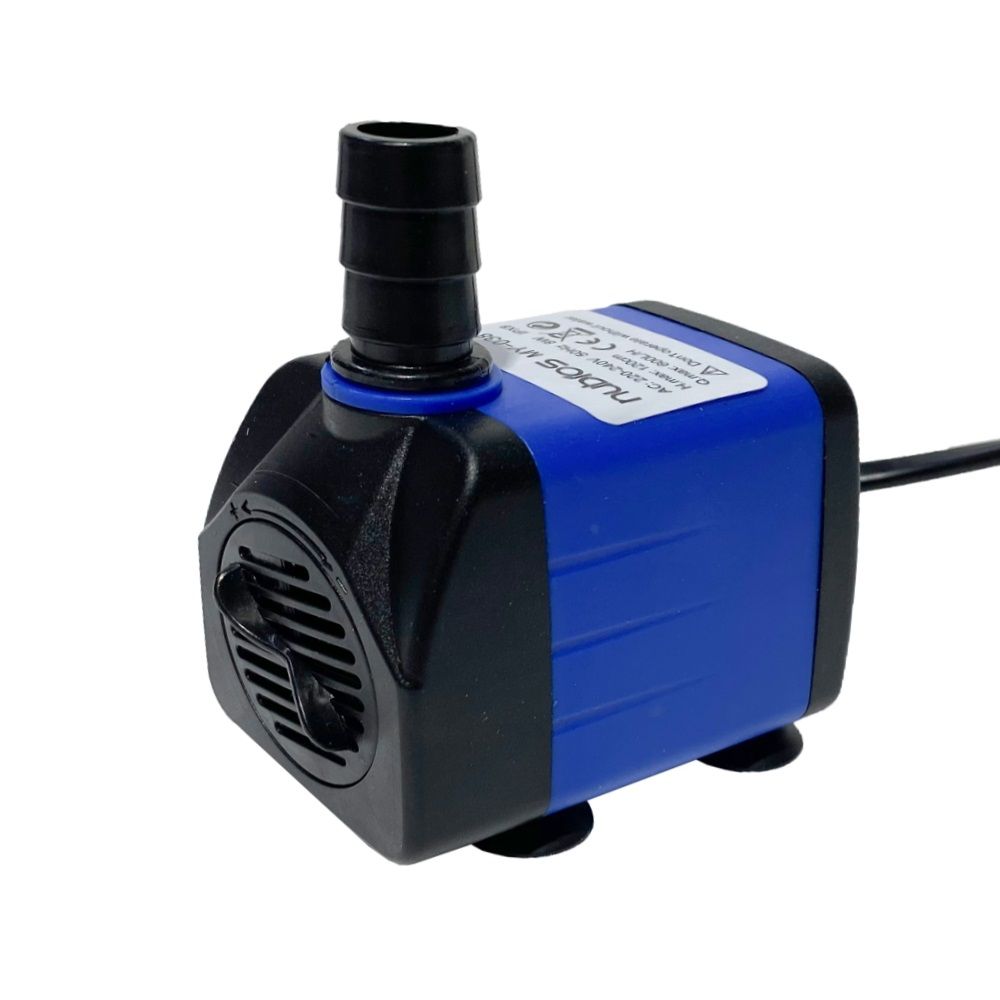 Mini pompa apa 220V submersibila 600 l/h 6 Mini pompa apa 220V submersibila 600 l/h si foarte sigura in lucrul cu apa, o pompa submersibila avand norma de protectie IP68. Inaltimea maxima a coloanei de apa ridicata: 120 cm conform declarației producătorului. Putere electrica: 8W. Este o pompa de recirculare a apei ce are ca utilizare mini fântânile arteziene de apartament, crearea unor mici căderi de apă cât și acvarii de apă dulce pentru circularea apei din acvariu. Cauti o solutie eficienta pentru recircularea apei? Mini pompa apa 220V submersibila este ideala. Cu o capacitate de 600 l/h si o inaltime de ridicare a apei de pana la 120 cm, aceasta pompa submersibila e perfecta pentru orice proiect mic de acasa. Cu norma de protectie IP68, aceasta mini pompa submersibila e super sigura in contactul cu apa. Consuma doar 8W, facand-o economica si eficienta pentru utilizare zilnica. Ideala pentru fantani arteziene de apartament sau acvarii de apa dulce, aceasta pompa iti va revitaliza spatiul. Simplu de montat, aceasta mini pompa apa 220V iti permite sa te bucuri rapid de beneficiile ei. Mentine apa in miscare si asigura un mediu sanatos pentru pestii tai cu aceasta pompa submersibila. Alege mini pompa submersibila pentru eficienta, siguranta si un mediu aquativ vibrant. O pompă submersibilă excelentă în a se folosi ca pompă fântână arteziană mică. Dimensiunile reduse și debitul reglabil fac din acesta alegerea ideală. Este recomandată de asemenea celor ce vor sa își construiască o mini fântână arteziană de apartament. Nu rămâne decât să i se monteze un dispersor de apă pentru a se obține efectul de fântână arteziană. Nu necesită operațiuni de mentenanță și poate funcționa nonstop ani de zile. Pompă de recirculare continua a apei. Detalii tehnice: Debit maxim: 600l/h Înălțimea maximă a coloanei de apă ridicată: 120 cm conform declarației producătorului. Înălțimea reală a coloanei maxime de apă ridicată conform măsurătorilor efectuate de noi: 145 cm. Consum electric: 8 W Lungimea cablului electric de alimentare: 135 cm. Dimensiuni: 6,5 cm (Lungime) x 4,5 cm (lățime) x 5,5 cm (înălțime). Tensiune alimentare: 220V Pompa de apă vine echipată cu 2 ștuțuri cu următoarele diametre: 9 mm și 13 mm.