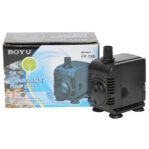 Pompa fantana arteziana de interior este o pompa submersibila de recirculare apa cu debit de 750 l/h. Pompa pentru amenajari fantani arteziene si exterioare. Aceasta pompa fantana arteziana de interior este o pompa submersibila de recirculare apa cu debit de 750 l/h. Pentru a realiza arteziene de gradina aceasta pompa submersibila va trebui conectata la un kit de dispersie a apei. Este o pompă de recirculare a apei ce are ca utilizare fântânile arteziene de apartament, crearea unor căderi de apă cât și acvarii de apă dulce sau sărată pentru circularea apei din acvariu. Ax ceramic rezistent la uzură și inert la coroziune. O pompa submersibila foarte potrivita atat pentru a face o fantana arteziana de interior cat si pentru o fantana arteziana de gradina. Pentru a realiza arteziene de gradina aceasta pompa submersibila va trebui conectata la un kit de dispersie a apei. Nu necesită operațiuni de mentenanță și poate funcționa nonstop ani de zile. Pompă de recirculare continuă a apei. Pompa este dotată cu sistem de reglare al debitului de apă. Pompa se va utiliza acoperită în totalitate de apă. Consumul electric redus face să economisiți bani. Model: FP-750 Voltaj: AC 230V. Frecventa: 50 Hz. Consum de energie electrica: numai 12 W. Debit maxim: 750 Litri / Ora. Înălțimea coloanei maxime de apă ridicată: 1,5 metri. Diametrul ștuțului de evacuare a apei: 13 mm. Dimensiuni: 75 X 57 X 92 mm. Lungimea cablului electric: 2 metri.