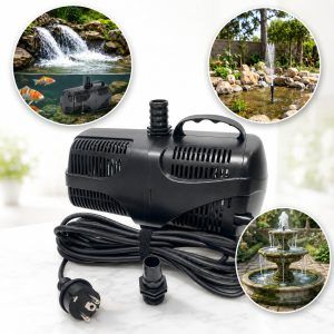 Pompa pentru iaz Boyu 4000 l/h cu aplicatii pentru cascada si fantana arteziana