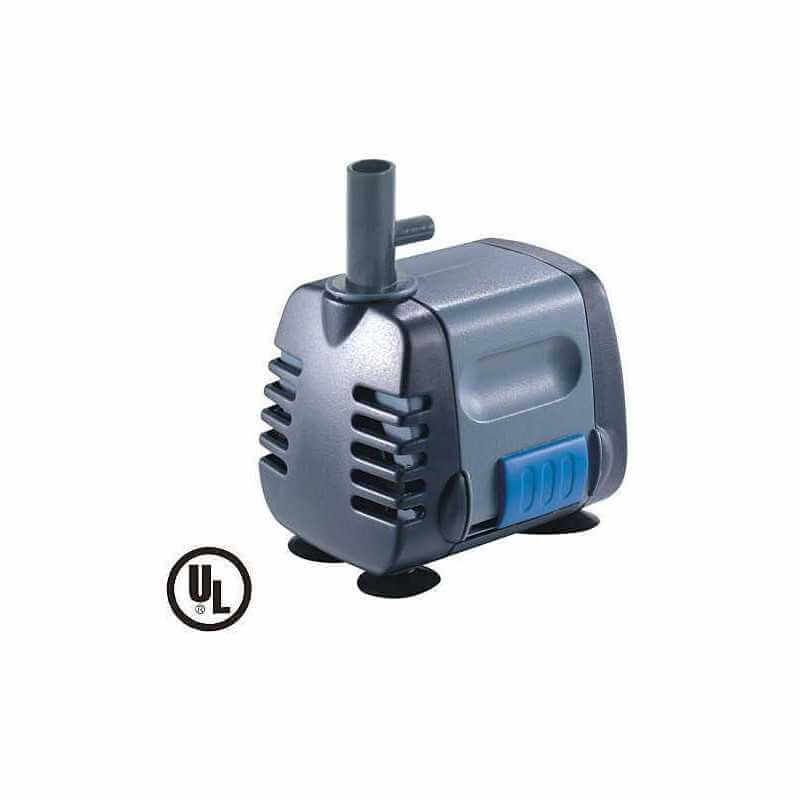 Pompa submersibila acvariu sau arteziana mica 6 Pompa submersibila acvariu sau arteziana mica, o pompa fantana arteziana mica cu dimensiuni reduse si debitul reglabil ce fac din acesta alegerea ideala. Pompa de apă acvariu sau fântână arteziană Boyu SP-602 Submersible Pump este o pompă de apă submersibilă de cea mai bună calitate. Pompa submersibila acvariu sau arteziana mica ce se poate folosi în egală măsură atât pentru fântânile arteziene, crearea unor căderi de apă cât și acvarii de apă dulce ca powerhead sau pompă a diverselor sisteme de filtrare. Este recomandata de asemenea celor ce vor sa isi construiasca o mini fantana arteziana de gradina. Nu ramane decat sa i se monteze un dispersor de apa pentru a se obtine efectul de fantana arteziana. Datorită dimensiunilor reduse, aceste pompe sunt deosebit de apreciate pentru eficiența și adaptabilitatea lor atunci când sunt instalate la acvariu în aproape orice filtru intern de tip „cutie”. Dimensiunile sale reduse nu împiedică această pompă să producă până la 340 de litri pe oră cu emisii reduse de zgomot și vibrații, fiind capabilă să asigure un debit și aerare suficientă chiar și în acvarii care depășesc 100 de litri. Detalii tehnice: Debit maxim: 340 l / h. Înălțimea coloanei maxime de apă ridicată: 0,6 metri. Consum electric: 6 W. Dimensiuni: Lungime = 6,2 cm. lățime = 4,9 cm. Înălțime = 7,2 cm. Pompa vine în cutie cu 2 ștuțuri de evacuare apă: Diametru exterior ștuț simplu evacuare apă = 13 mm. Diametru exterior ștuț evacuare apă cu admisie de aer = 8 mm. Lungimea cablului electric de alimentare = 190 cm. Voltaj: AC230V. Frecvența: 50 Hz. Se conectează la un furtun cu diametrul intern de 12 mm. Pompă prevazută cu cu reglaj al debitului de apă.