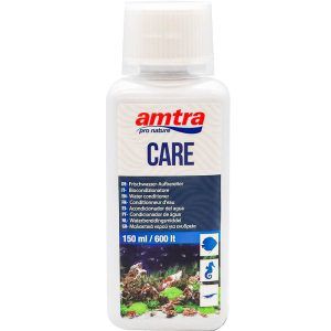 Declorinare apa acvariu Amtra 150ml este o solutie pentru apa din acvariu care neutralizeaza rapid clorul si metalele grele, protejand pestii si plantele. Ideal ca conditioner schimb apa acvariu, produsul trateaza pana la 600L, oferind un mediu sigur si echilibrat dupa fiecare reimprospatare a apei.